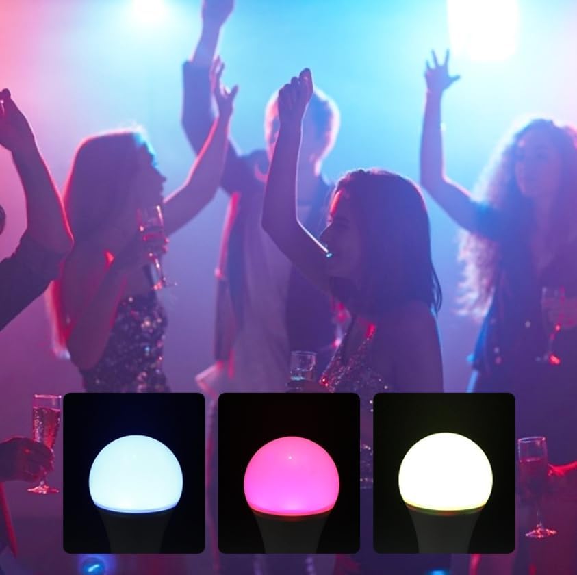 12V Color-Changing LED Bulb, 16 Colors, 3W, Remote, E26 Base – Accent Lighting, & Photography