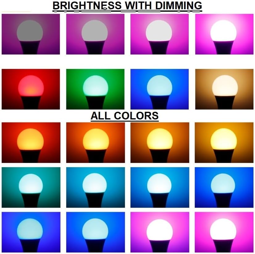 12V Color-Changing LED Bulb, 16 Colors, 3W, Remote, E26 Base – Accent Lighting, & Photography