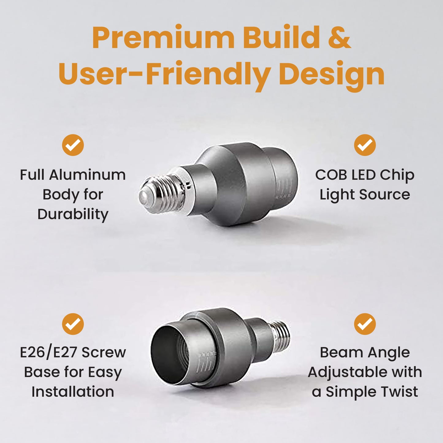 Adjustable Light Beam PAR20 PAR16 LED Spot Light Bulb 15°-60° Multi Angle Lamp l 9W WSP NSP