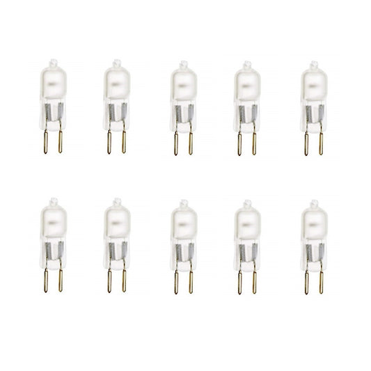 G4 Frosted Lense 35W 12V Halogen Light Bulb JC Pendant 2Pin Fitting I 10 Pack