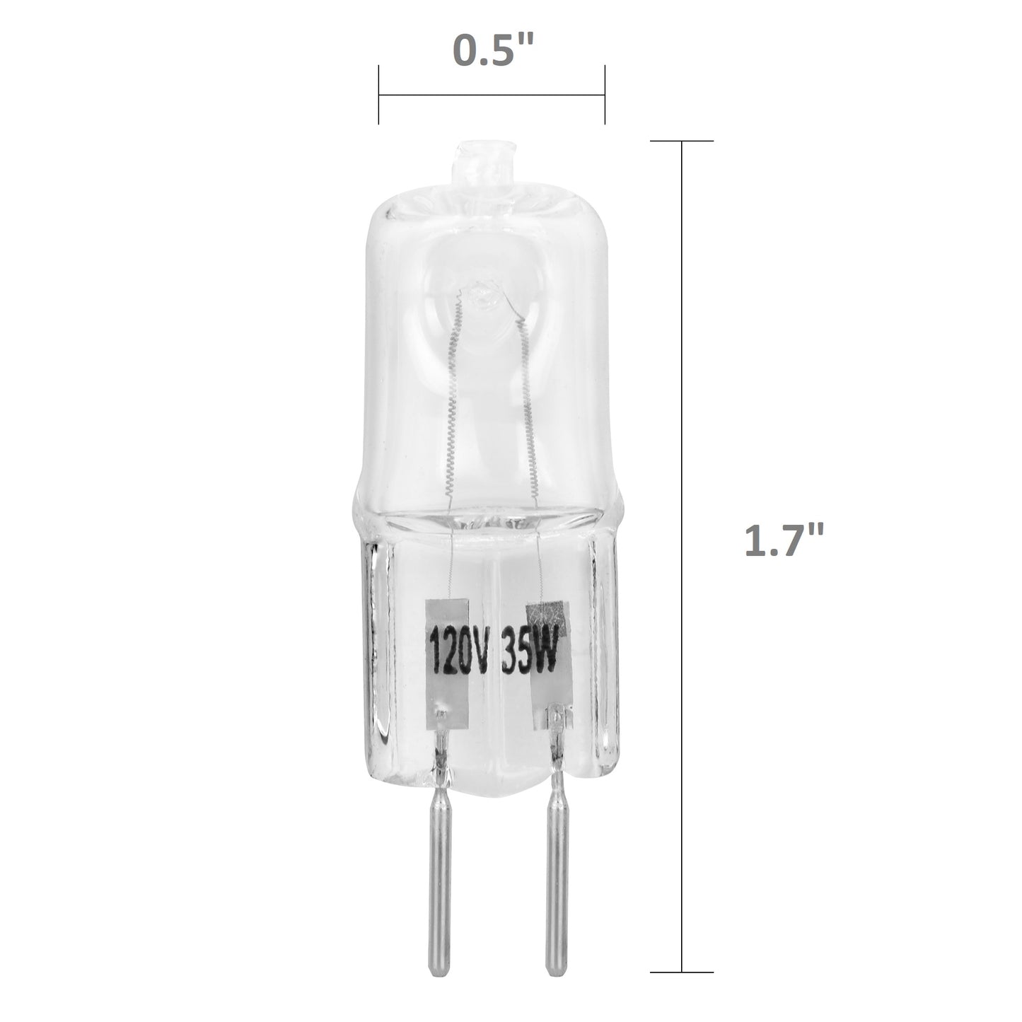G5.3 JCD Clear T3 T4 Halogen Light Bulb Capsule Spot Lamp 120V I 10 Pack