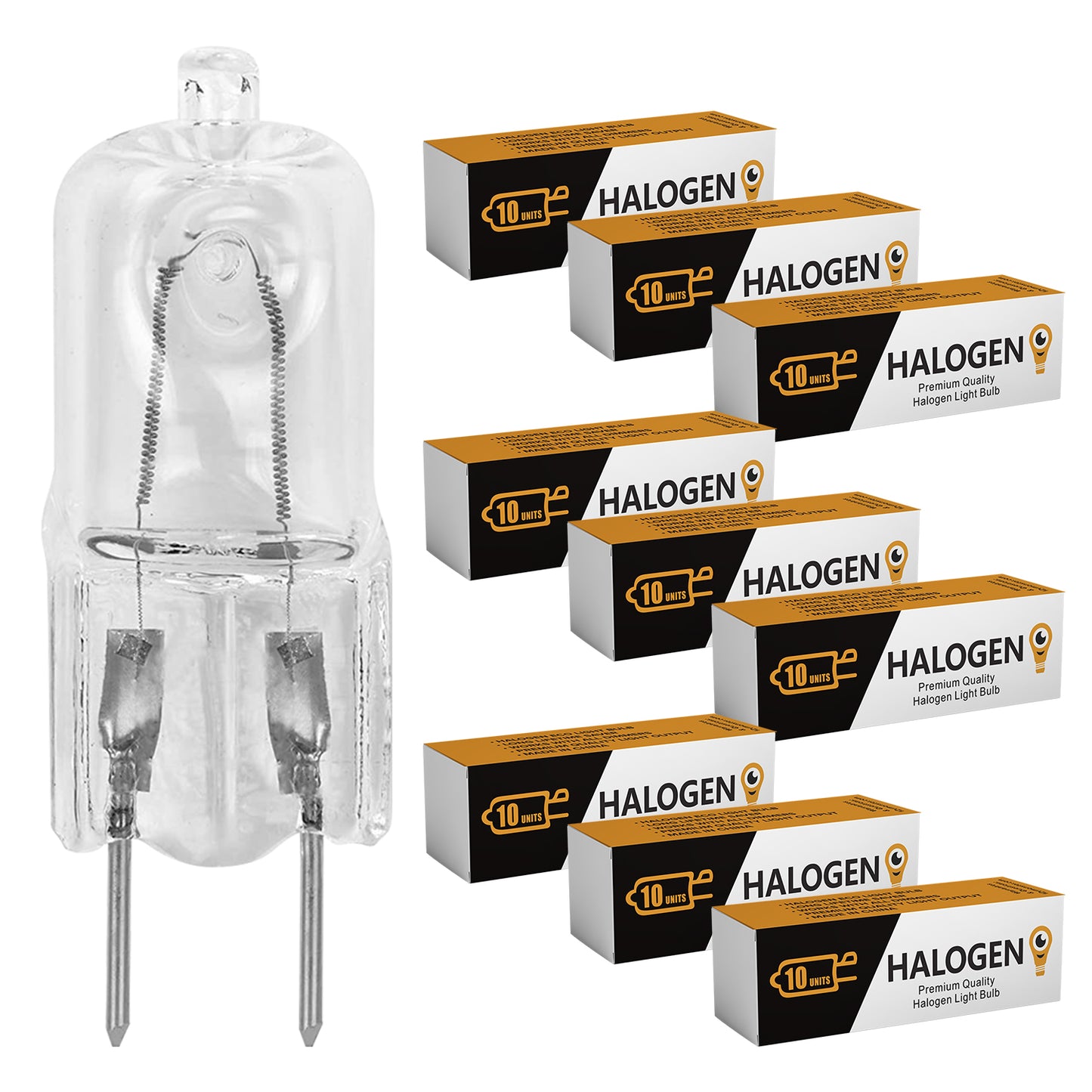 Value 10 Pack I G8 Halogen JCD 75W 100W Light Bulb 120V Puck Lamp Replacement Dimmable