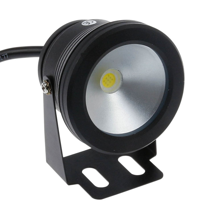 IP68 LED Outdoor Spot Light With Mount I DC 12 Volt 10 Watt 12" Wire