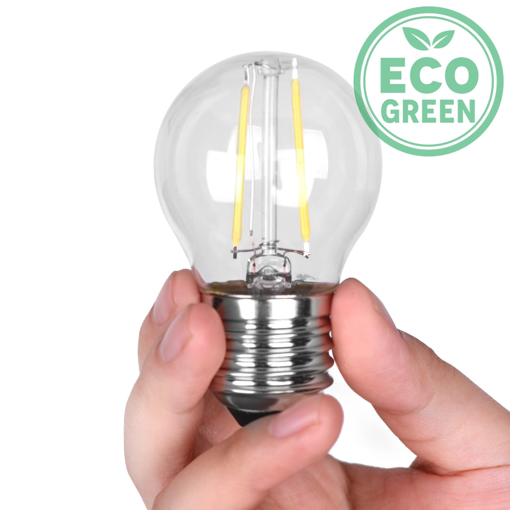 Dc 12V-36V 2W Led G45 Filament Cob Light Bulb Outdoor Landscape Rope Lamp Light Bulb