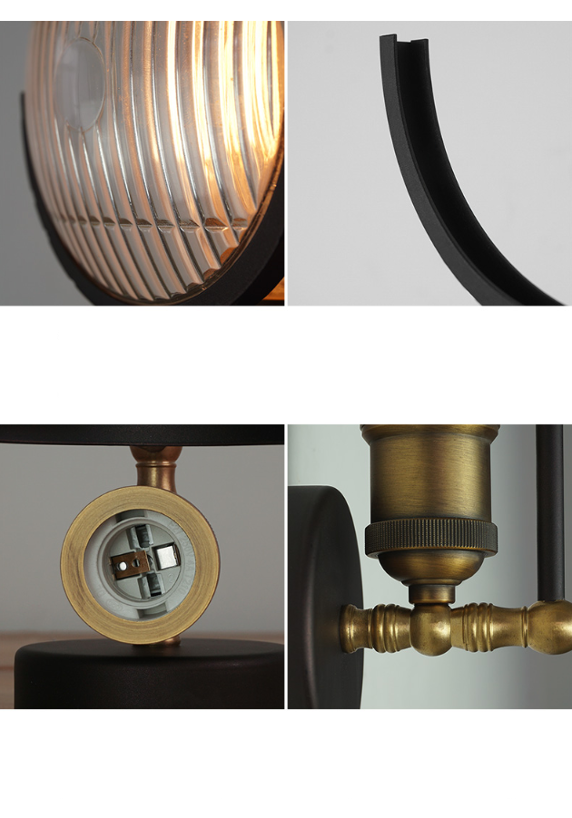 Vintage Single Engine Aircraft Headlight Lense Designer Sconce Wall Lamp I PAR36 Steampunk