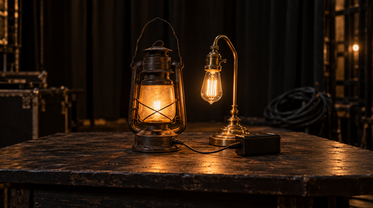 12V Battery-Powered Practical Lights for Stage Props and Themed Sets: Choosing a 12V Flame or Filament Bulb