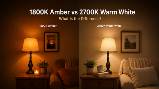 1800K Amber vs 2700K Warm White: What Is the Difference?