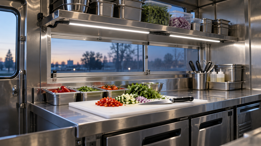 12V/24V LED Lighting for Food Trucks and Concession Trailers: Meeting the Food Code Without Running the Generator