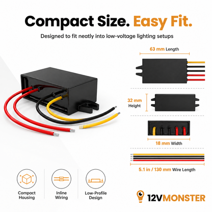 12 Volt LED Supply 5A Converter Outdoor Rectifier Waterproof 12V AC To DC Transformer