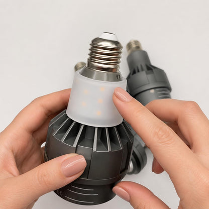 E26 LED Adjustable Beam Spotlight Bulb - 6000K PAR16/PAR20 Display Light with Side Accent Panel for Fixtures & Track Lighting