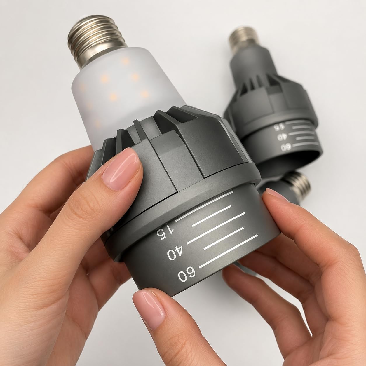 E26 LED Adjustable Beam Spotlight Bulb - 6000K PAR16/PAR20 Display Light with Side Accent Panel for Fixtures & Track Lighting