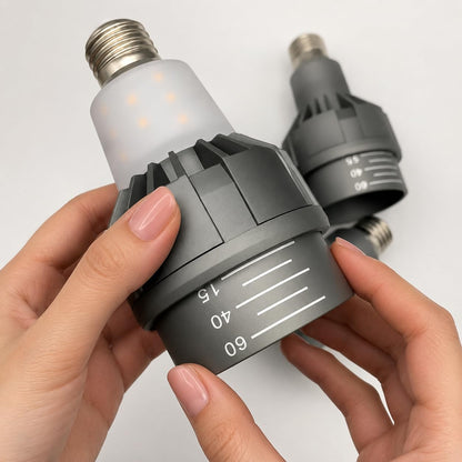 E26 LED Adjustable Beam Spotlight Bulb - 6000K PAR16/PAR20 Display Light with Side Accent Panel for Fixtures & Track Lighting