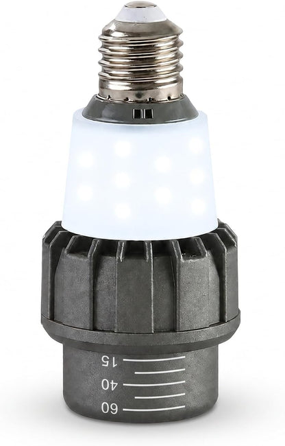 E26 LED Adjustable Beam Spotlight Bulb - 6000K PAR16/PAR20 Display Light with Side Accent Panel for Fixtures & Track Lighting