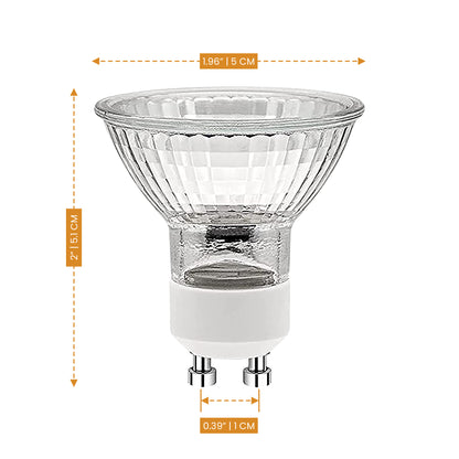 Premium GU10 2 Pin Halogen Candle Warmer Light Bulb Replacement 75W I Upgrade From 50W