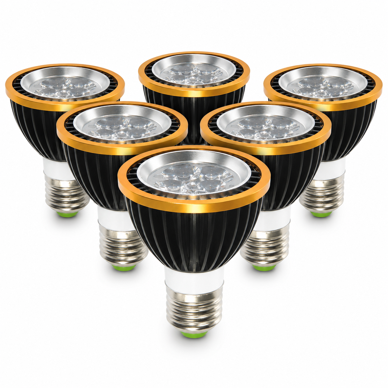 PAR20 World-Wide Voltage Black Low Energy Consumption Light Bulb Cool Warm