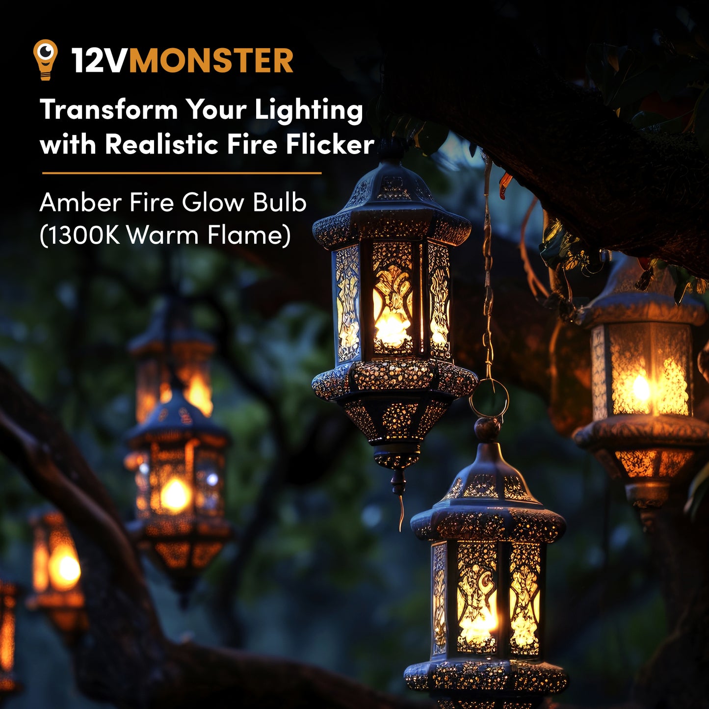 Flame Effect Fire LED Fire Light Bulb Flaming Flicker 120V 240V Screw Base