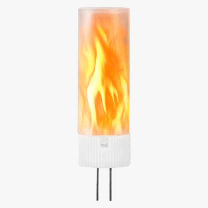 G4 JC Fire Effect Capsule Light Bulb l 12V Flaming Lamp JC T3 Bi-pin Flame