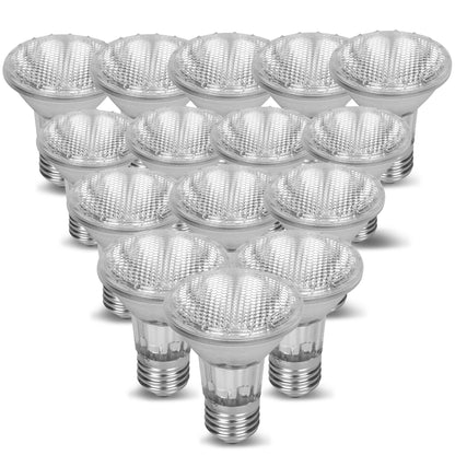 Dimmable PAR20 75W Halogen Light Bulb –  Screw Base E26, 2700K 120V Narrow Flood Lamp for Track, Recessed Can, Ceiling, & All Indoor Lighting