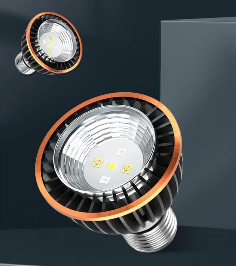 PAR20 World-Wide Voltage Black Low Energy Consumption Light Bulb Cool Warm