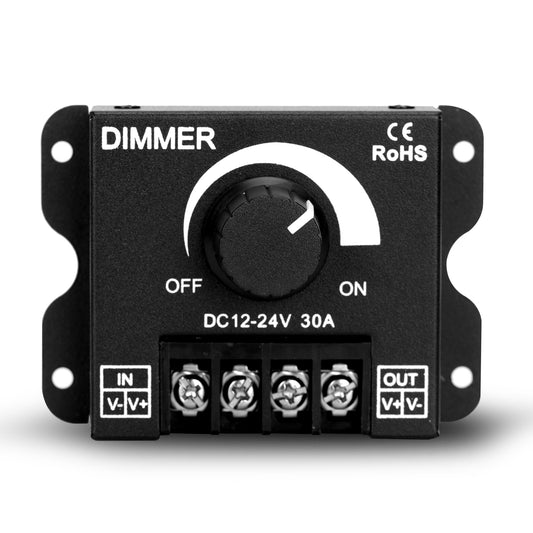 DC 12V-24V PWM LED Lighting Dimming Device LED Strip Dimmer 30A