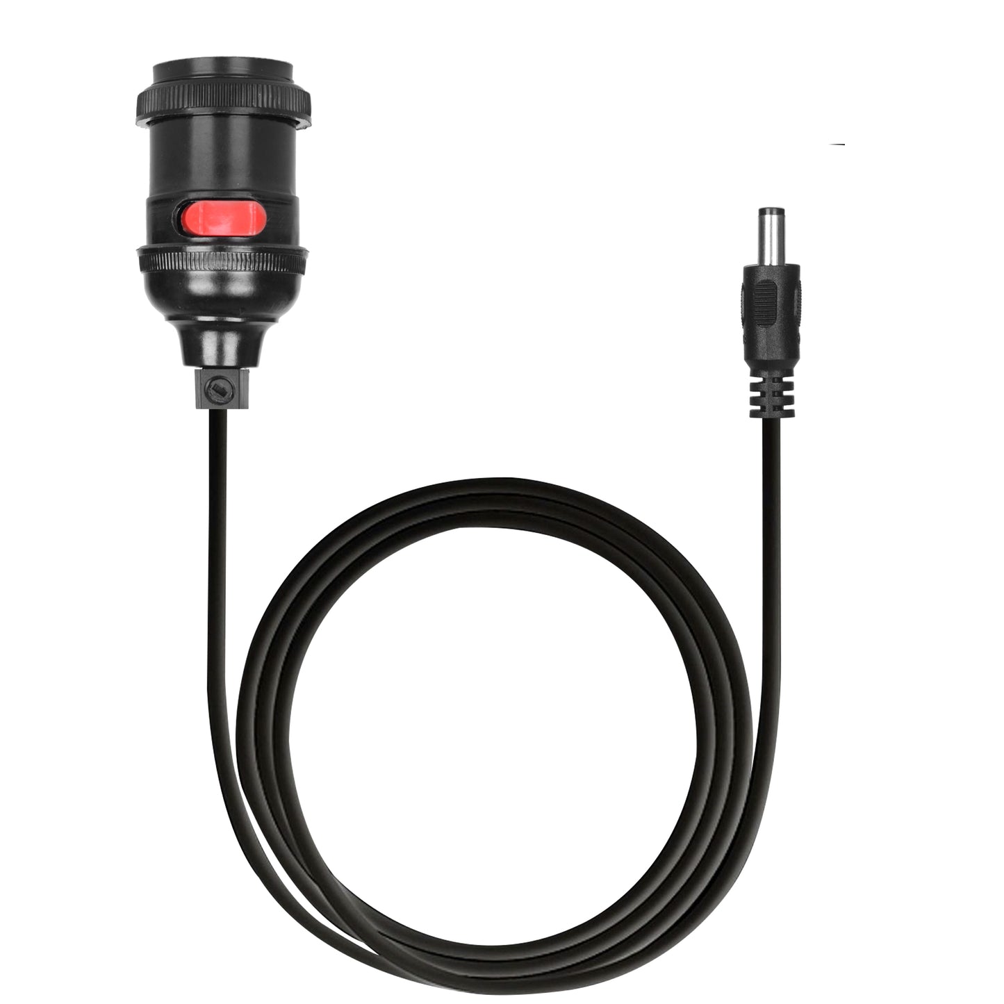 DC 12 Volt 2.1MM Connector E26 E27 Lamp Holder 8 Feet Wiring With On Off Switch