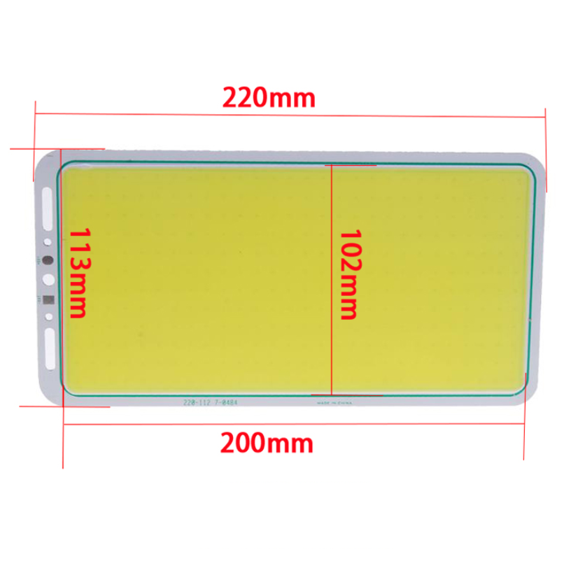 Shatterproof DIY 12V 12 Volt COB LED Panel Light I 100W 8.66" x 4.44"