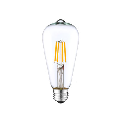 DC 12V 24V 36V 6W LED ST64 Classic Retro Wire Filament Light Bulb Industrial Loft