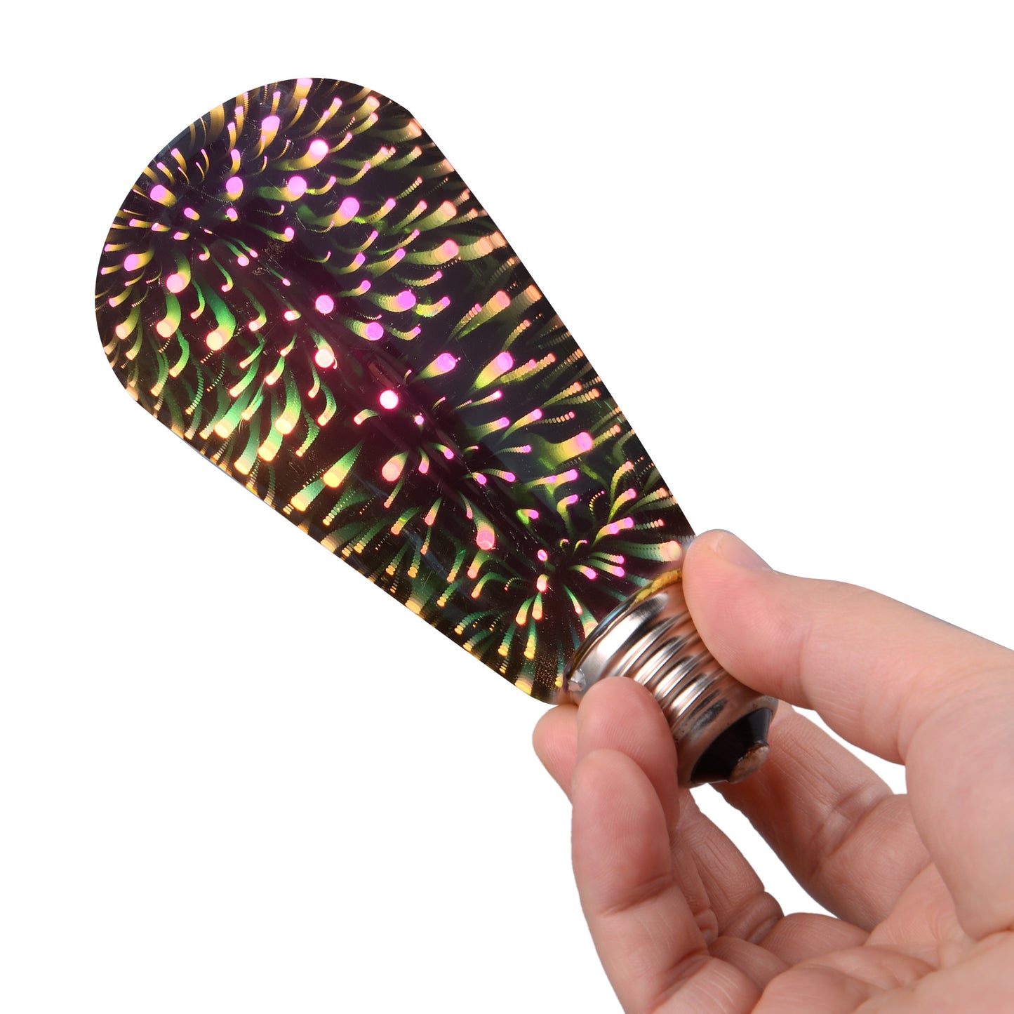 Fireworks ST64 3D LED Screw Light Bulb l Sparkling Starry Colors