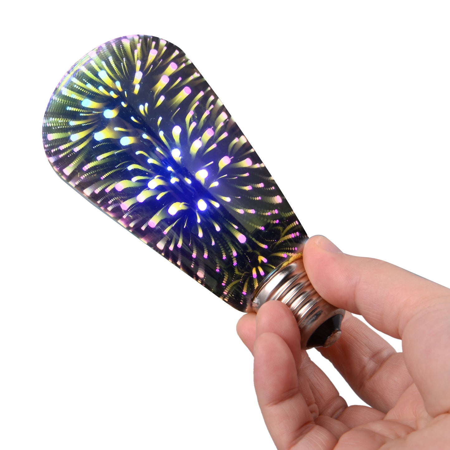 Fireworks ST64 3D LED Screw Light Bulb l Sparkling Starry Colors