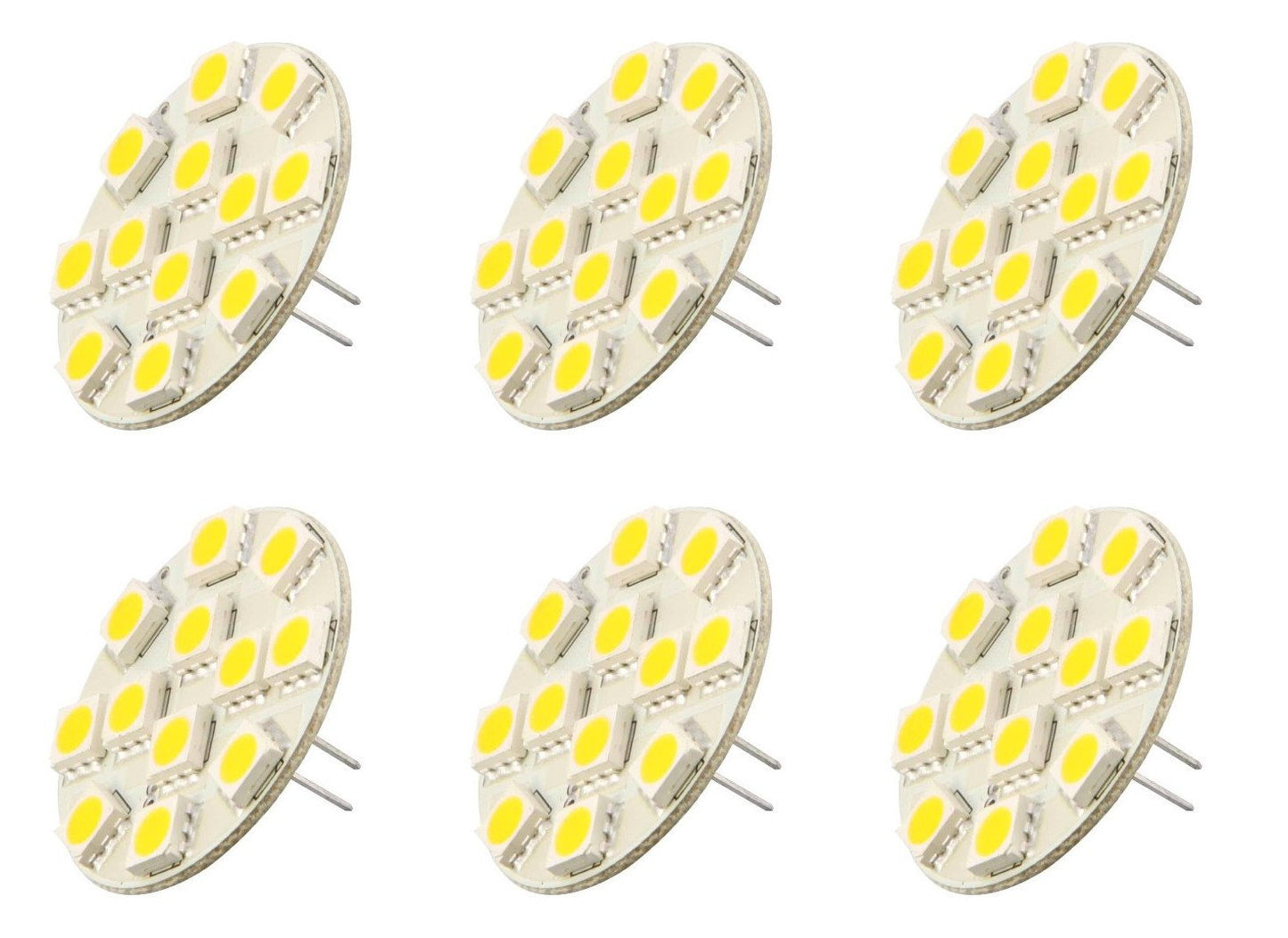 G4 JC 2.8W 12 Volt 24 Volt 2.8 Watt 5050 LED Light Bulb GX4 G4 Bi Pin Lamp Back Pin