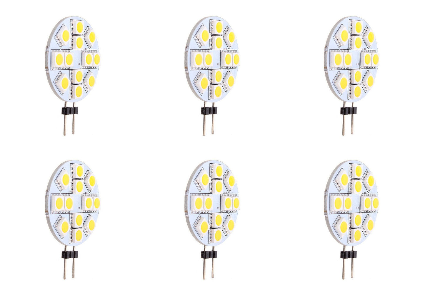 G4 JC 2.8W 12V-24V 5050 LED Light Bulb GX4 G4 Bi Pin Lamp Side Mount Pin