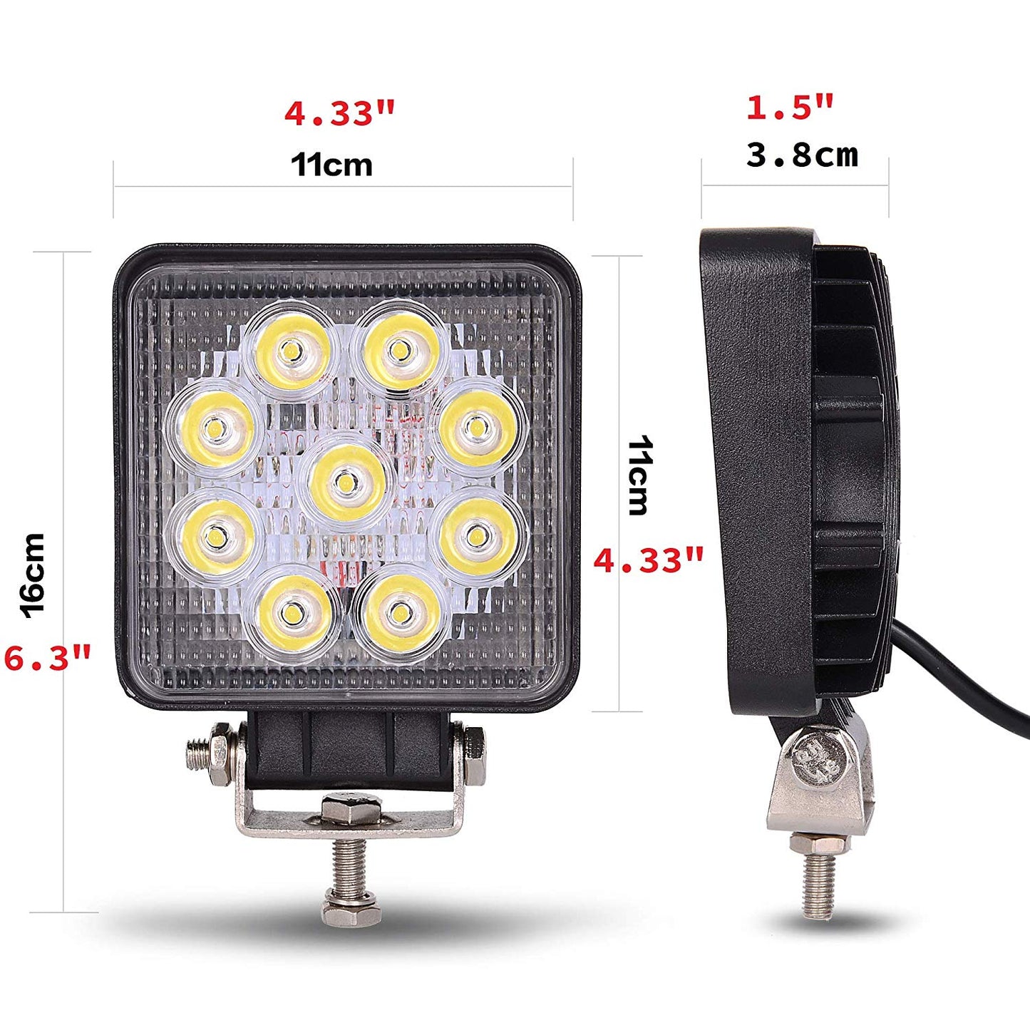 Tractor Trailer Work Spot Flood LED Lamps I Waterproof Aluminum Housing