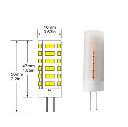 G4 JC Fire Effect Capsule Light Bulb l 12V Flaming Lamp JC T3 Bi-pin Flame