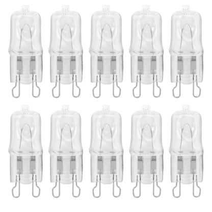 G9 Halogen Clear Lense Light Bulb 100W JCD Type T4 Home Lighting Replacement I 10 Pack