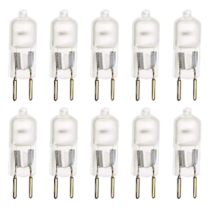 GY6.35 Frosted 120V JCD Halogen Light Bulb Wax Lamp 35W 50W 75W I 10 Pack