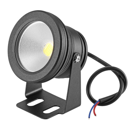 IP68 LED Outdoor Spot Light With Mount I DC 12 Volt 10 Watt 12" Wire