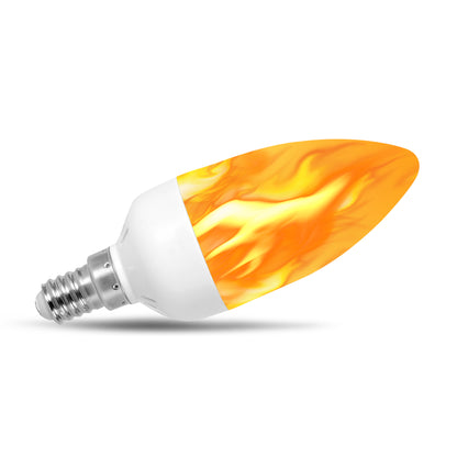 120V 240V Flame Effect Chandelier LED Fire Candle Light Bulb Flaming Flicker E12 E14