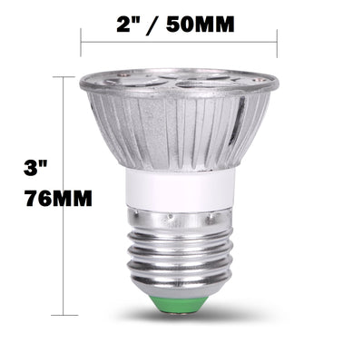 AC/DC 12V 12 Volt 3W x 3 LED Spot Light Bulb E26 E27 PAR16 Screw So - 12VMonster Lighting