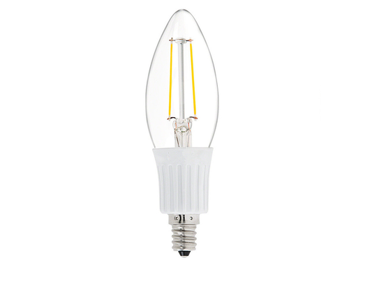 DC 12V 24V 36V C35 2 Watt Chandelier Wire Filament Candle LED Light Bulb E12