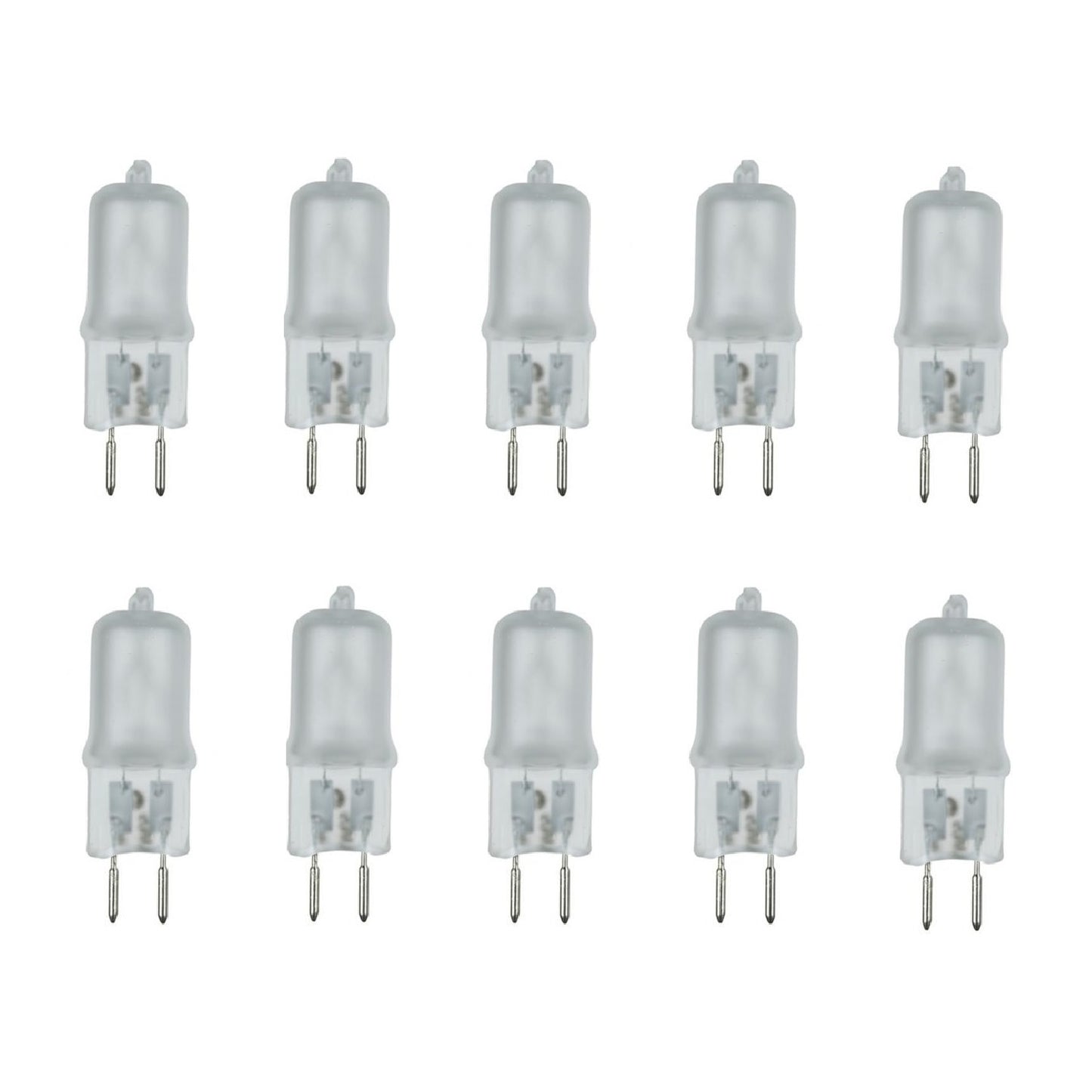 G5.3 JCD Frosted Halogen Light Bulb Desk Lamp Replacement 120V I 10 Pack