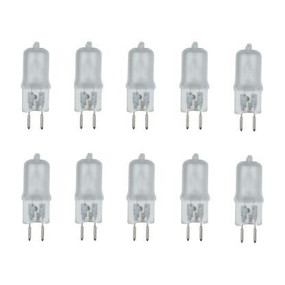 G5.3 JCD Frosted Halogen Light Bulb Desk Lamp Replacement 120V I 10 Pack