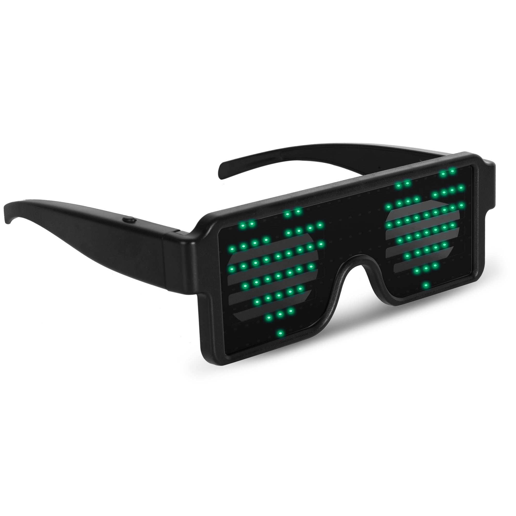 1pc Cool Glow In The Dark Color LED Light Up Glasses Glow Neon Glitter Party  Glasses Per DJ Prom Party Decoration - Temu Italy