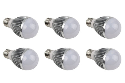 6W DC 12V-24V Aluminum Heat Sink LED Lamp For Solar Light Bulb Replacements E27